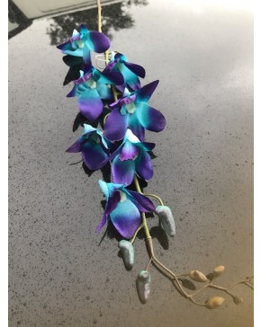 Silk Singapore Orchid Blue Artificial Trees Plants Artificial Flowers Latex Real Touch Wedding Bouquets Flowers Melbourne Blue Singapore Orchids Roses Lily Silk Flowers