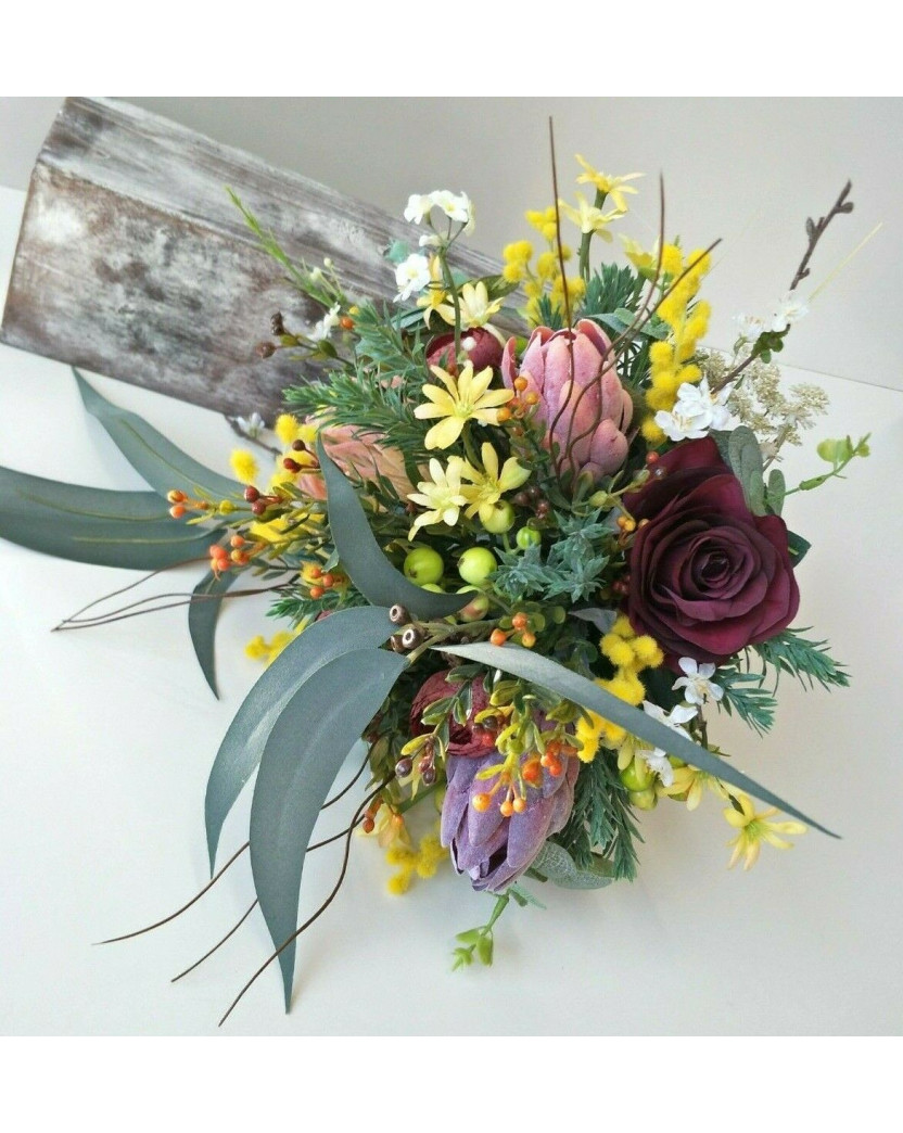 Evie Tunbridge Fake Burgundy Flowers For Wedding Artificial Burgundy