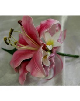 Pink  Lily Corsage