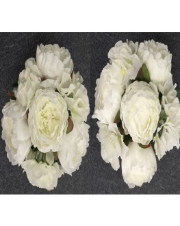 Silk White Peony Bud Hydrangea or Mix Silk White Peony Hydrangea bouquet Mix